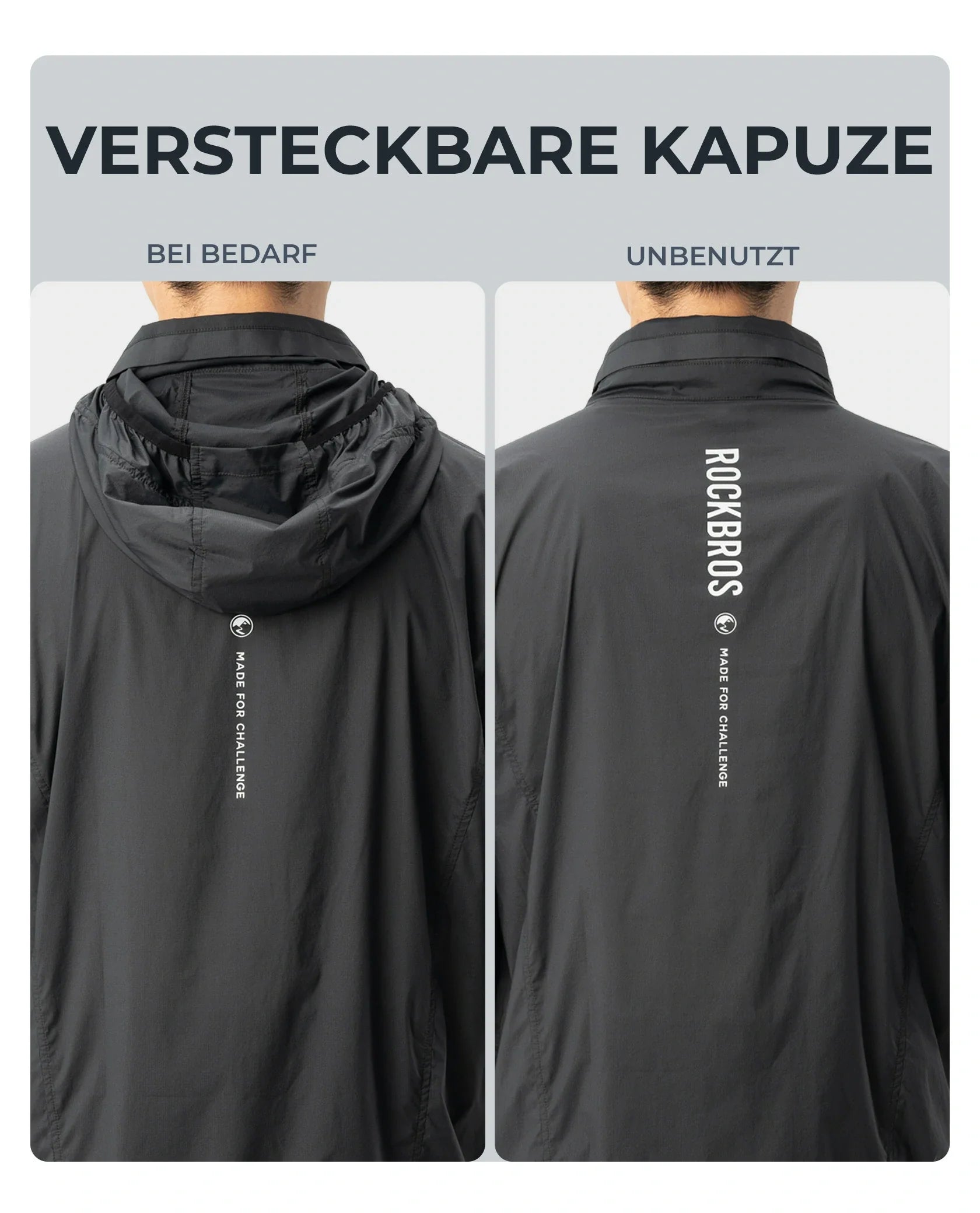 ROAD TO SKY Fahrradjacke Winddicht Atmungsaktiv für MTB & Rennrad
