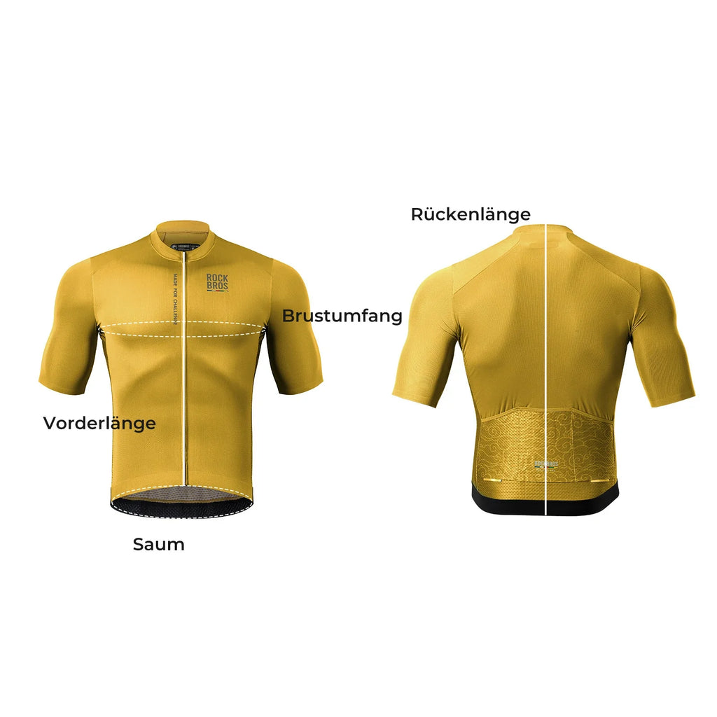 ROAD TO SKY Herren Kurzarm-Radtrikot Jersey für MTB & Rennrad