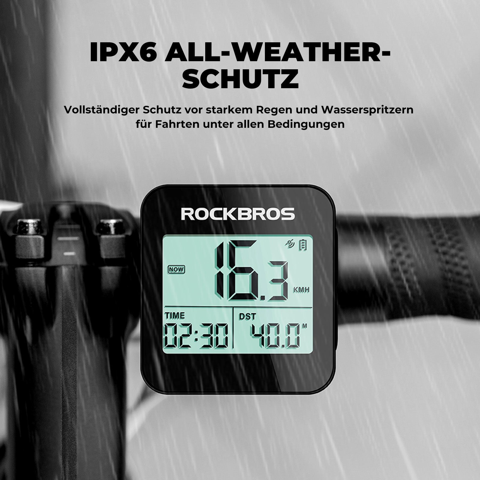 ROCKBROS Fahrradcomputer Kabellos G1