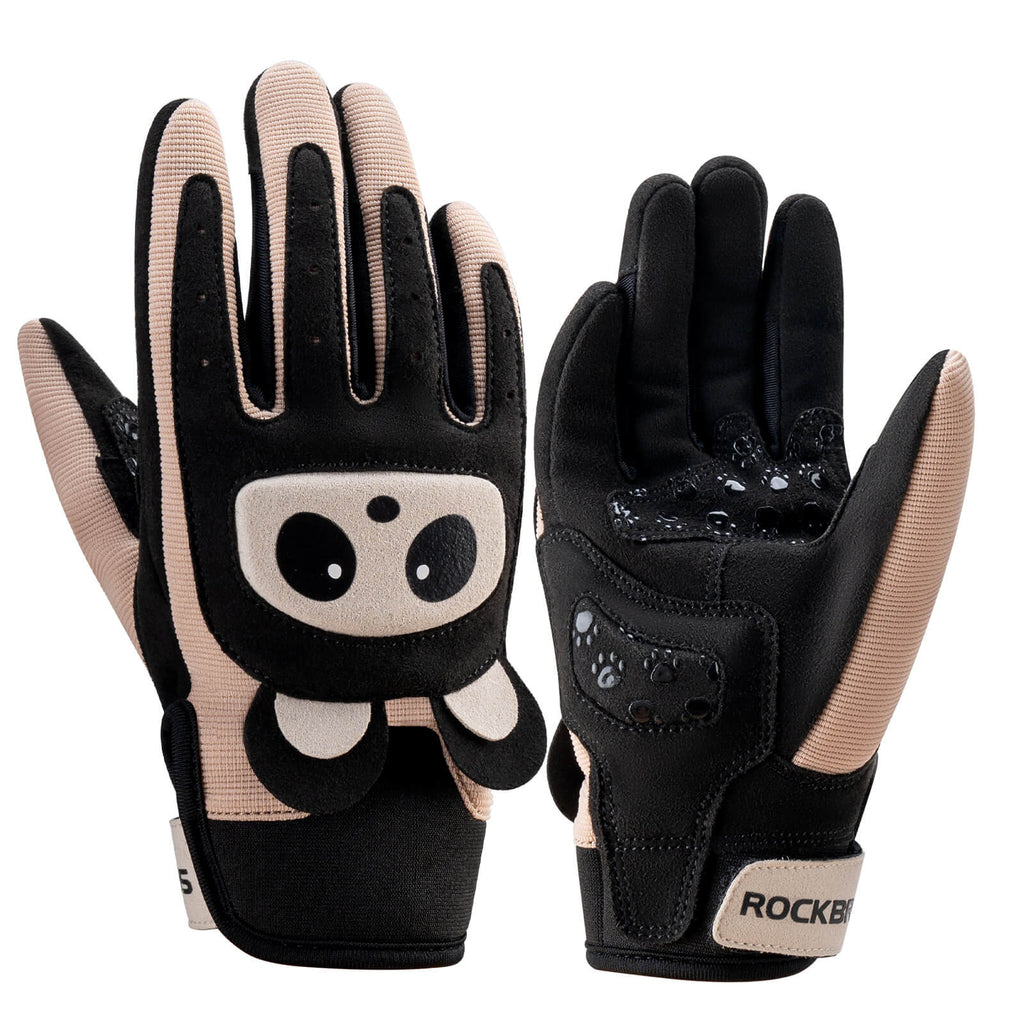 ROCKBROS Kinder Fahrradhandschuhe Atmungsaktiv & Rutschfest Mit SBR-Schutz