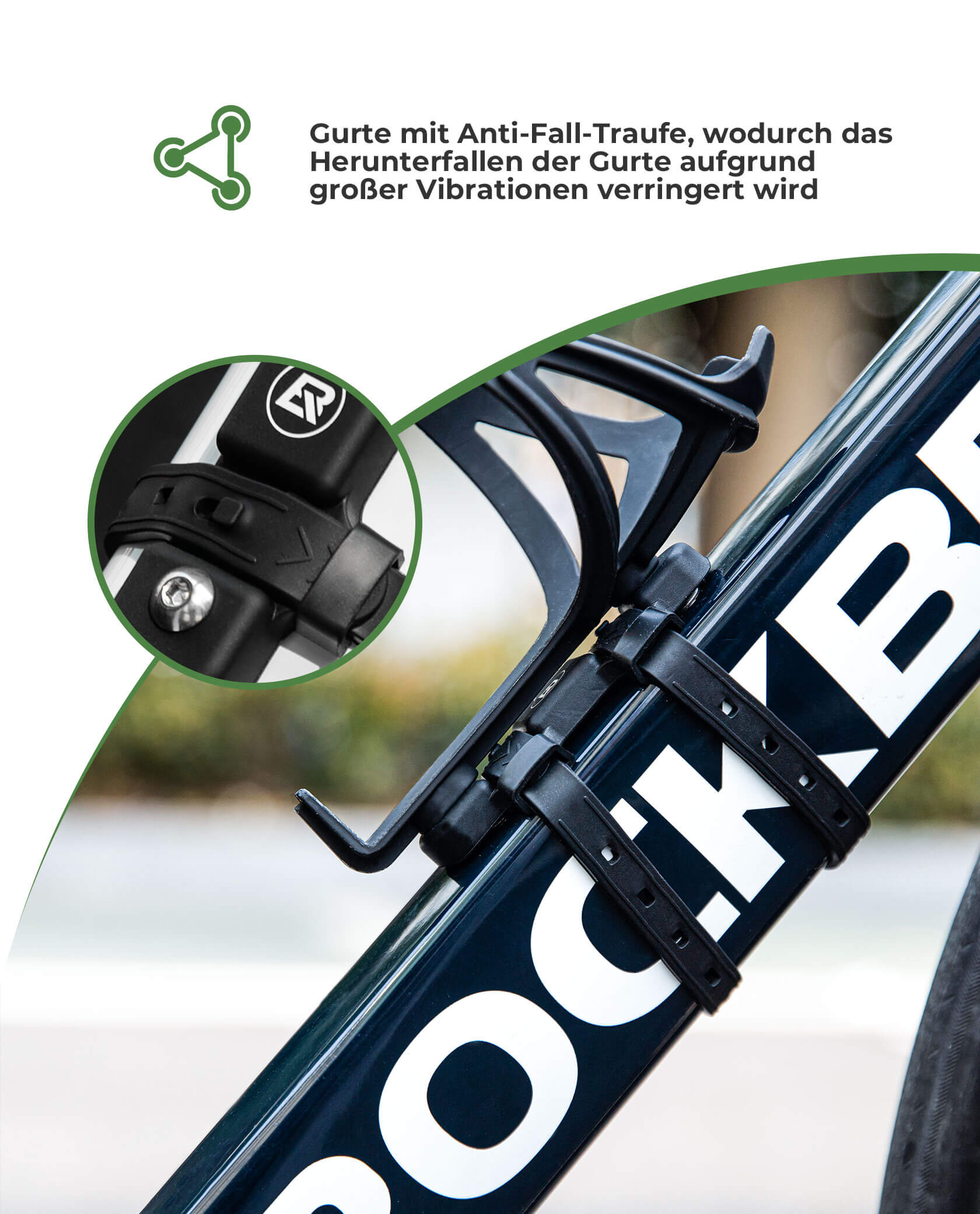 ROCKBROS Universal Flaschenhalter für Fahrrad Kein Stanzen Basis für Umbau