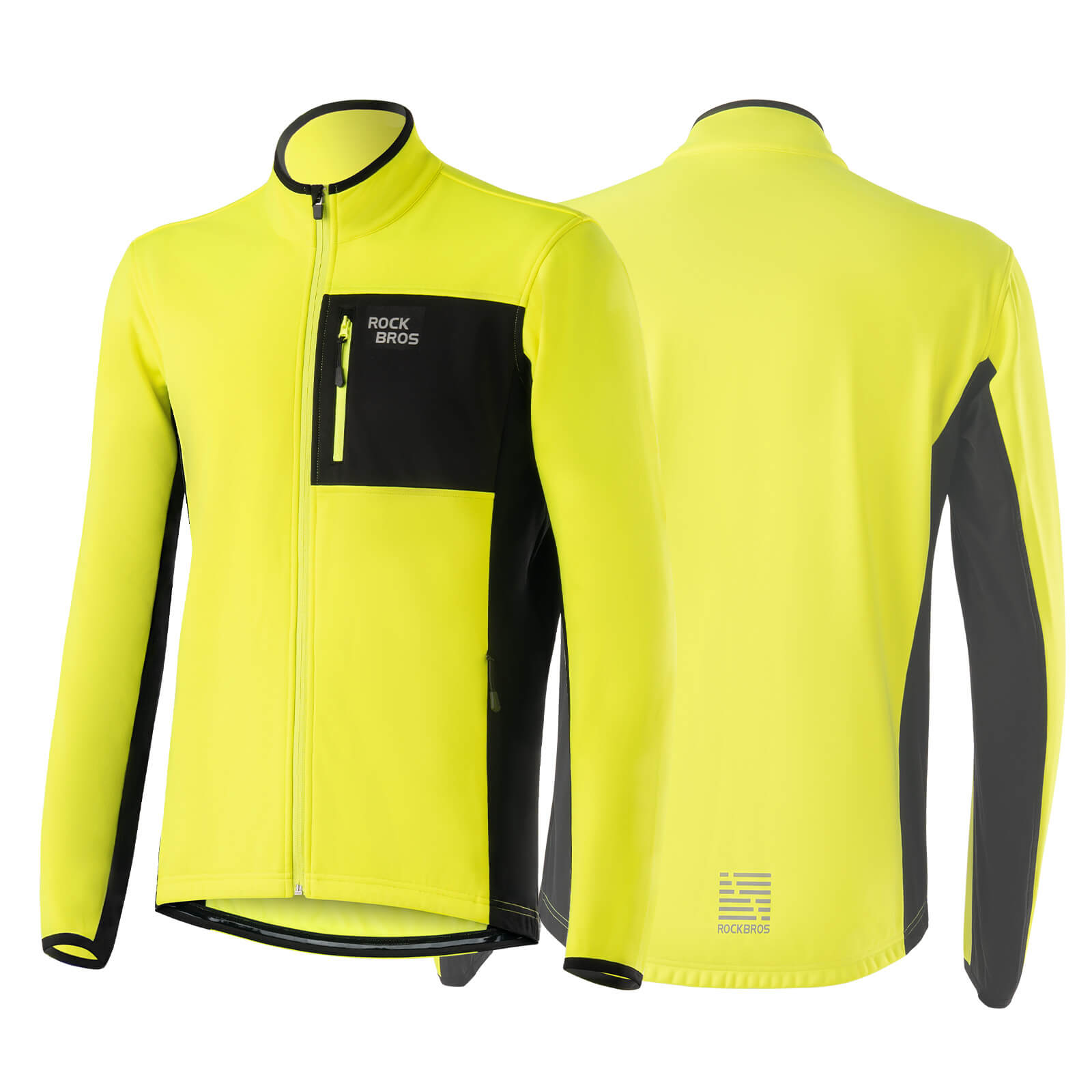 ROCKBROS Winter Fahrradjacke Herren Winddicht Warm Wanderjacke