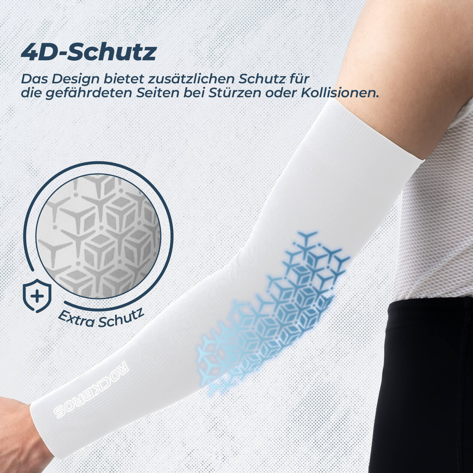 ROCKBROS Armlinge Arm Sleeve Sonnenschutz Kühles Gefühl Schnell Trocknend
