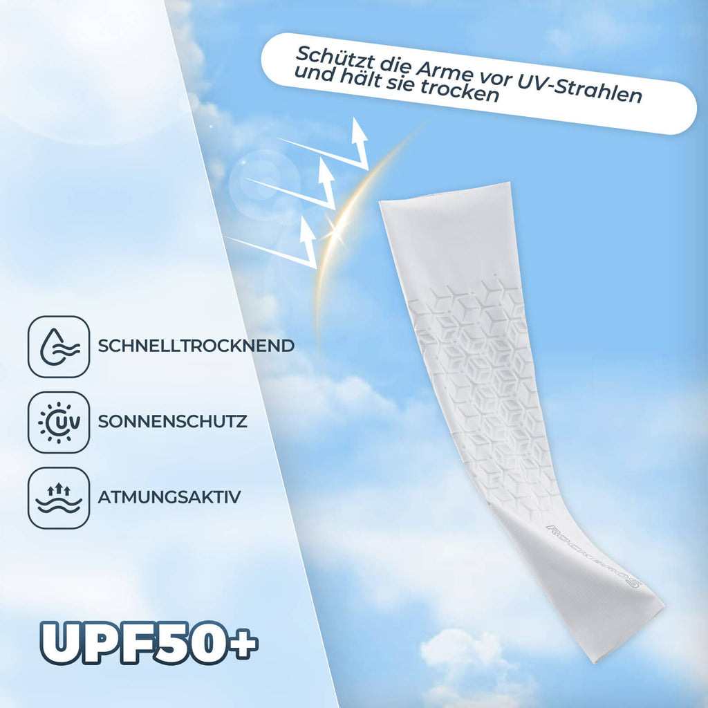 ROCKBROS Armlinge Arm Sleeve Sonnenschutz Kühles Gefühl Schnell Trocknend