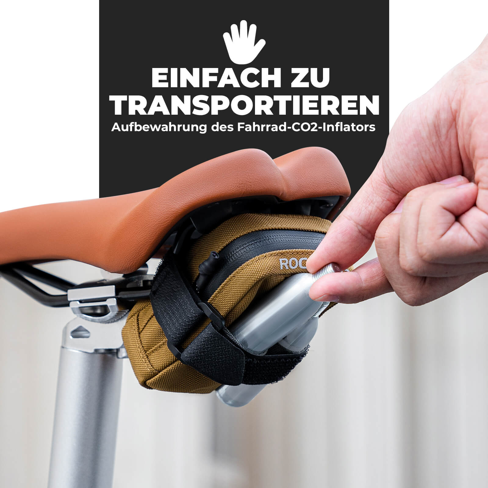 ROCKBROS Fahrrad Satteltasche Kompakte Aufbewahrungstasche Rennrad MTB