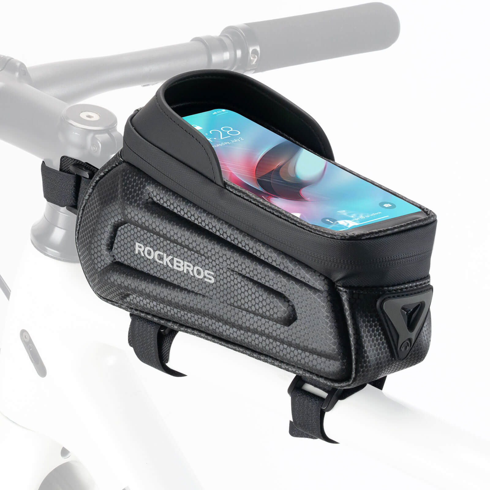ROCKBROS Fahrradtasche Wasserabweisend Handytasche mit TPU Touchscreen
