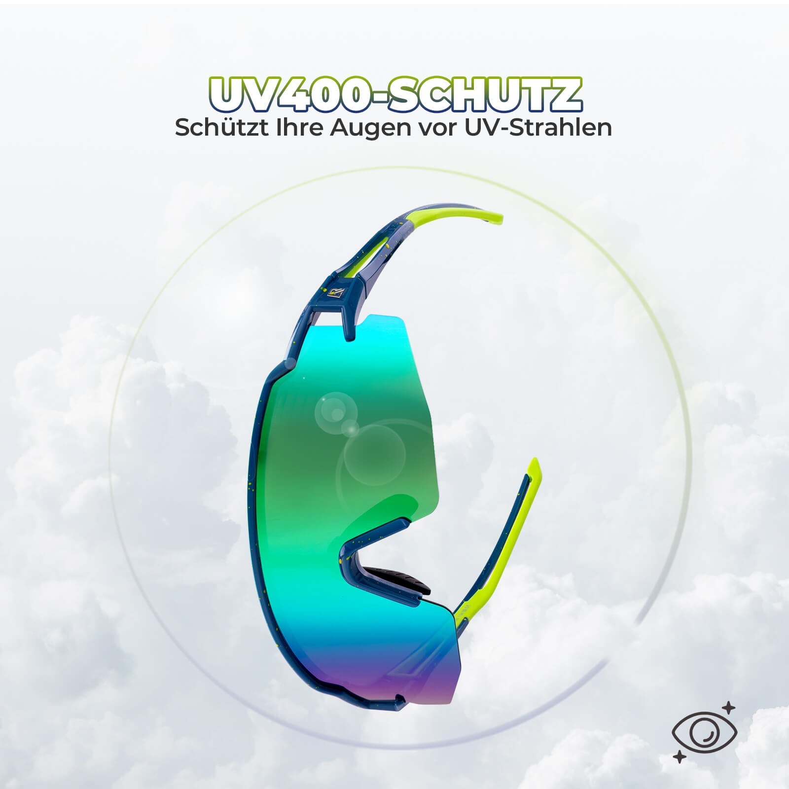 Winddichte und Polarisierte Sportbrille (UV400)