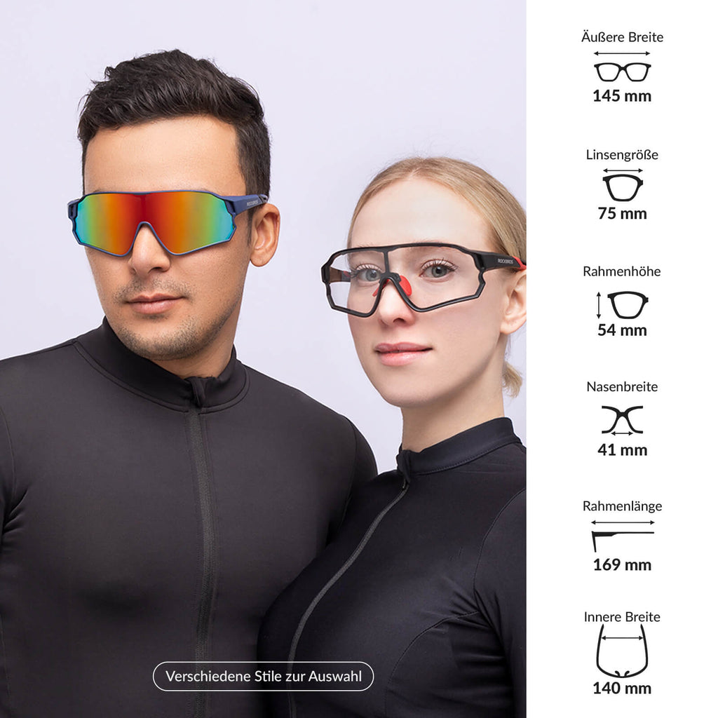 Dynamische Radbrille mit UV400-Sonnenfilter