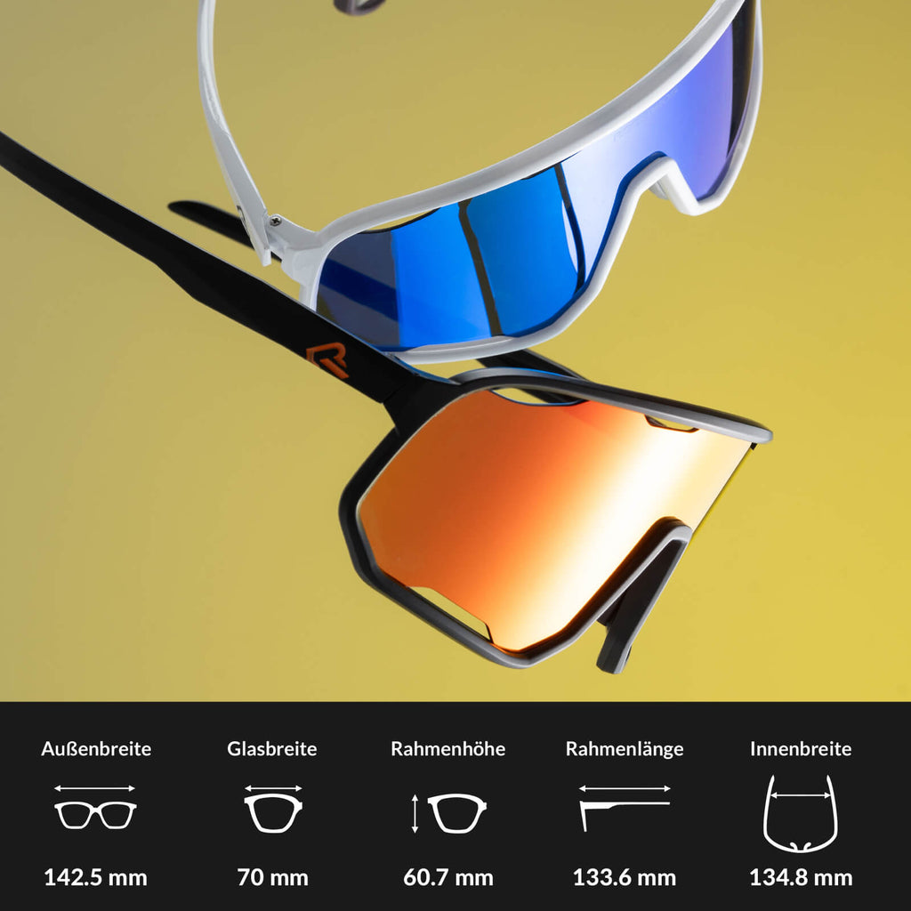 Selbsttönende Unisex Fahrradbrille mit Wechsel-Nasenpads