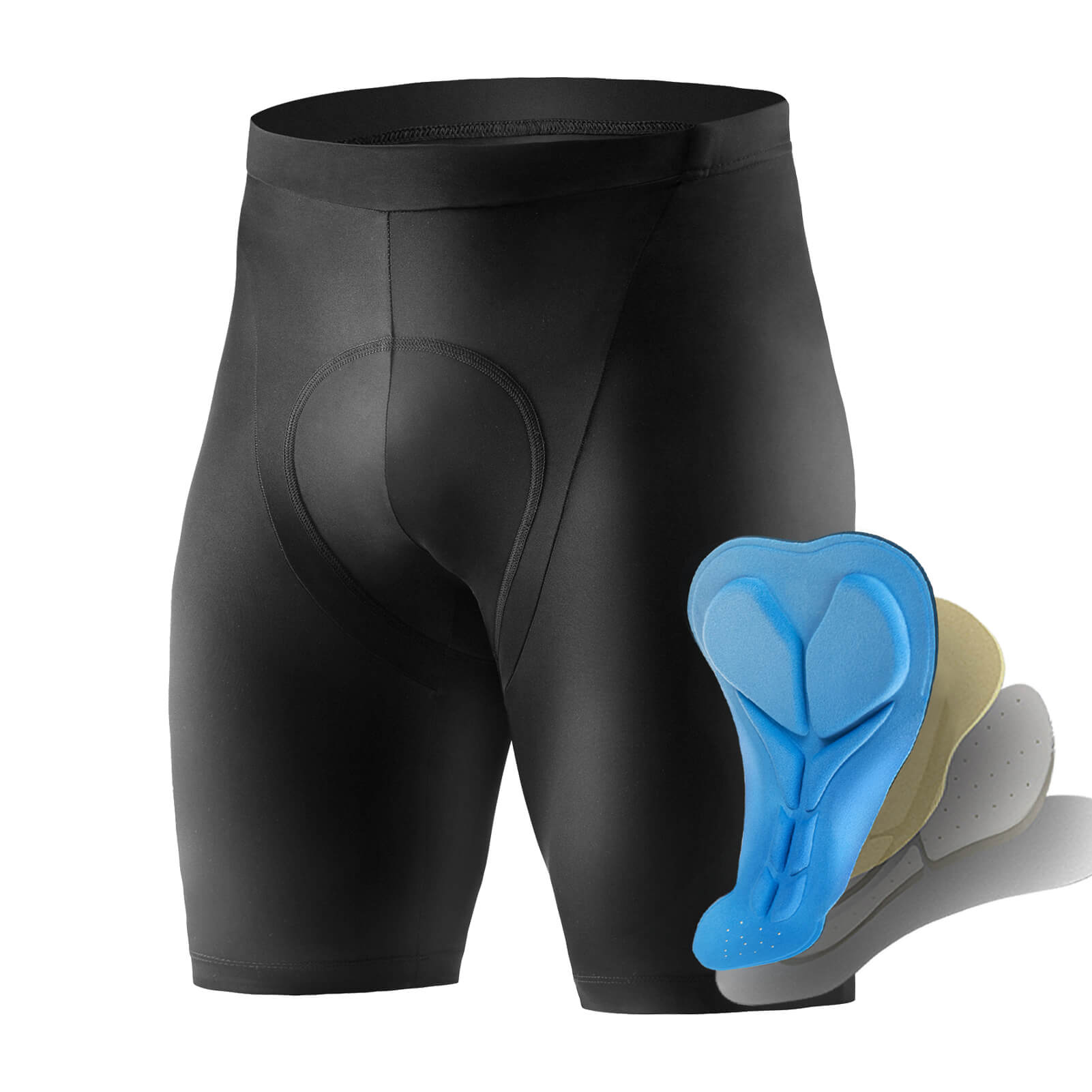 Fahrradhose mit 3D-Polster Atmungsaktiv Elastisch Reflektierend