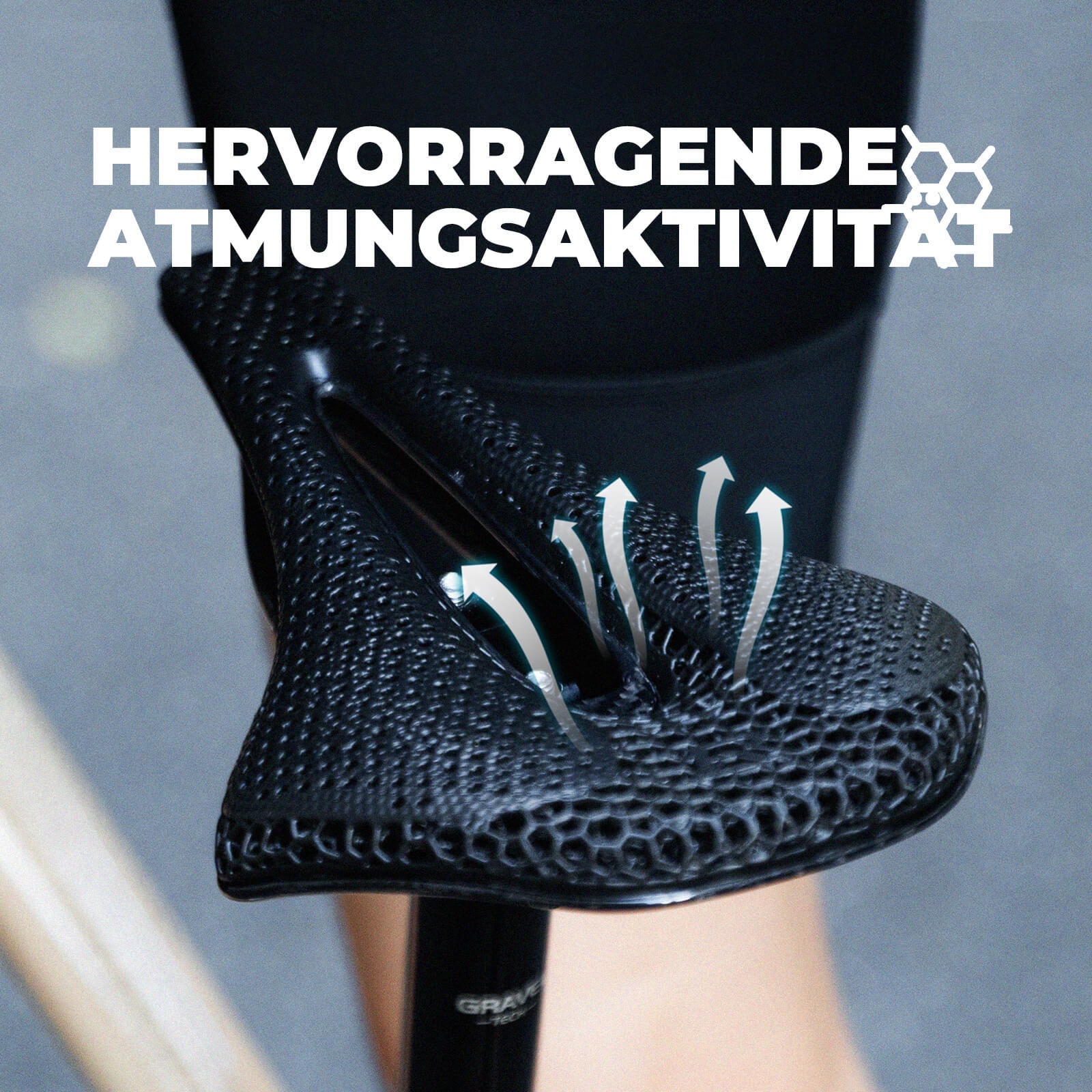 Fahrradsattel 3D-gedruckter Ergonomisch