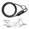ROCKBROS Fahrradschloss Kabelschloss 150cm mit Zahlencode Anti-Diebstahl