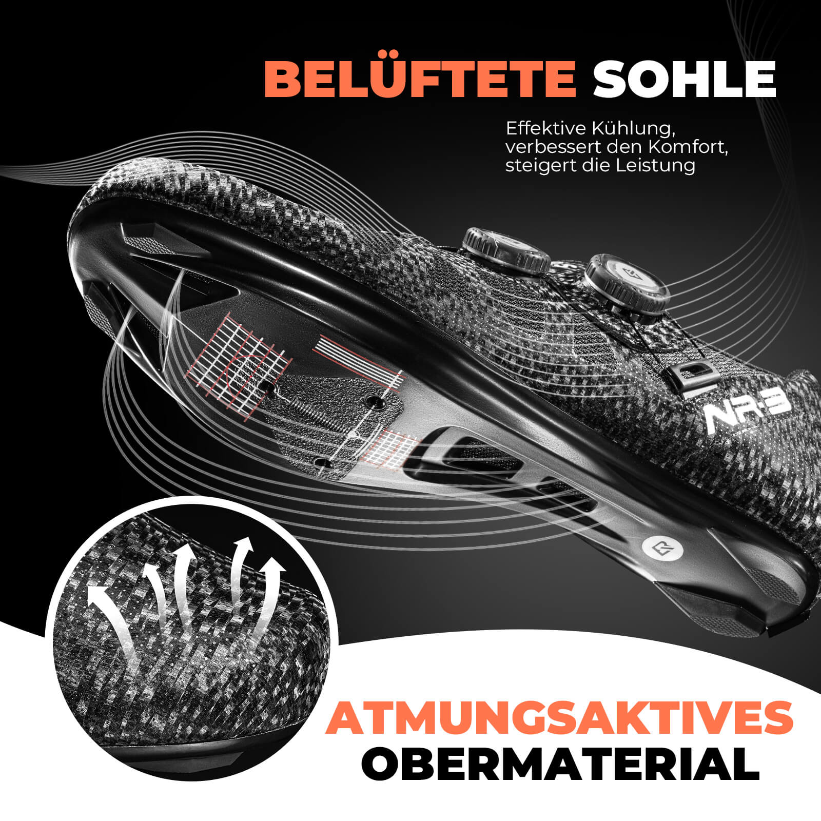 Fahrradschuhe SPD-SL & Look KEO kompatibel - NR3 Serie