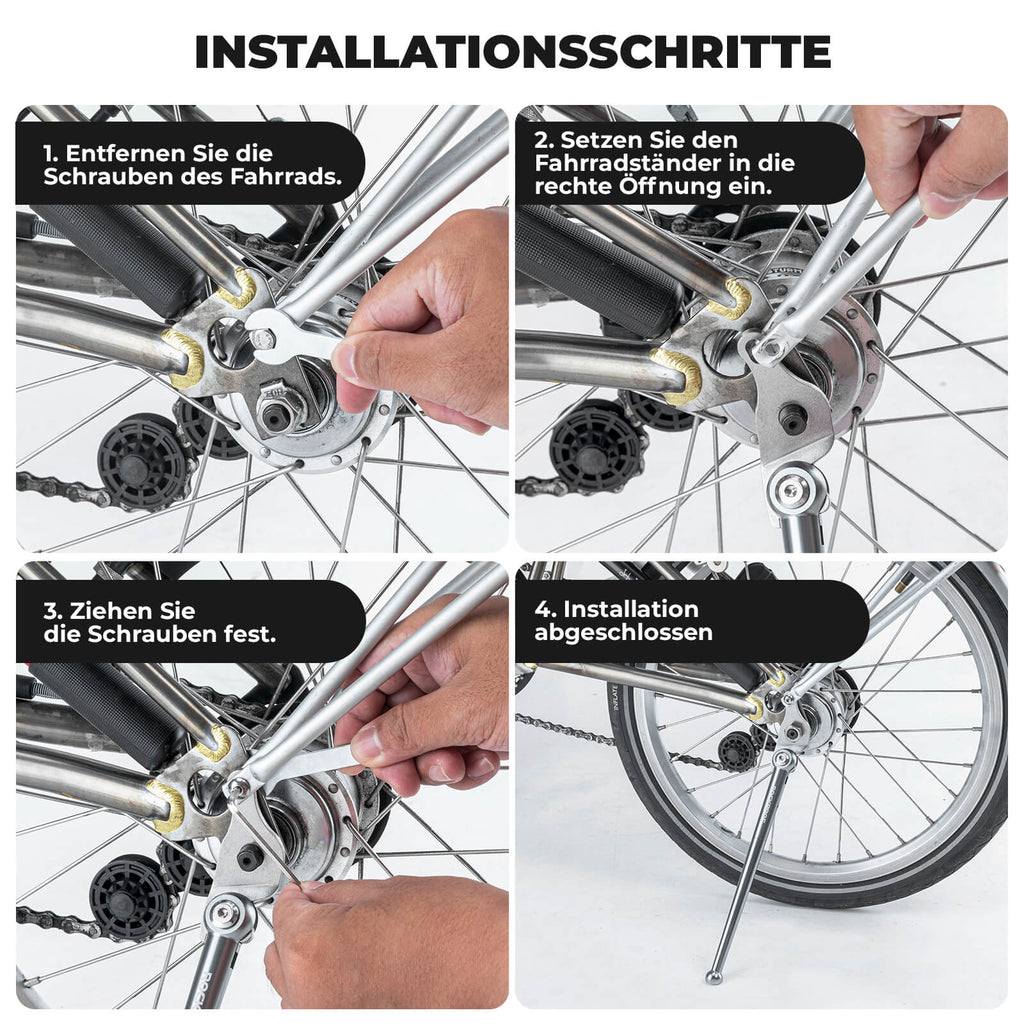 Fahrradständer für Falträder Seitenständer für Brompton 16 Zoll