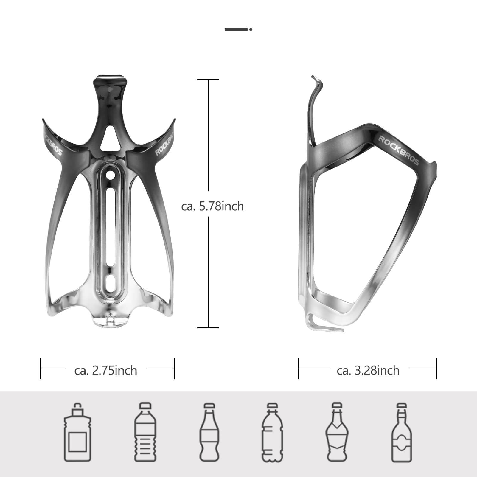 ROCKBROS Flaschenhalter Fahrrad Getränkehalter Leichtgewicht 30g