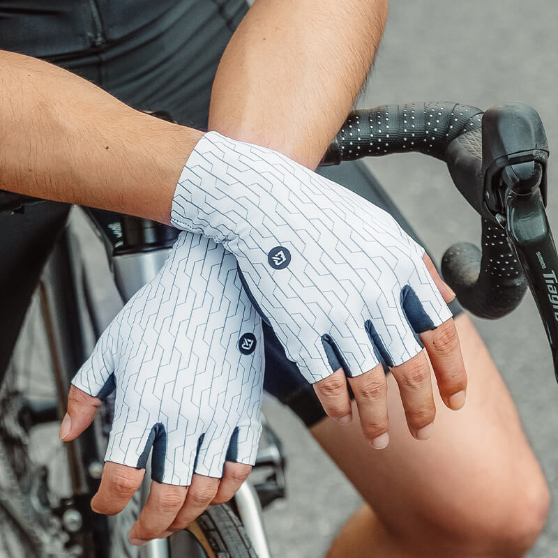 Halbfinger Fahrradhandschuhe Atmungsaktiv Stoßdämpfung Sommer S372