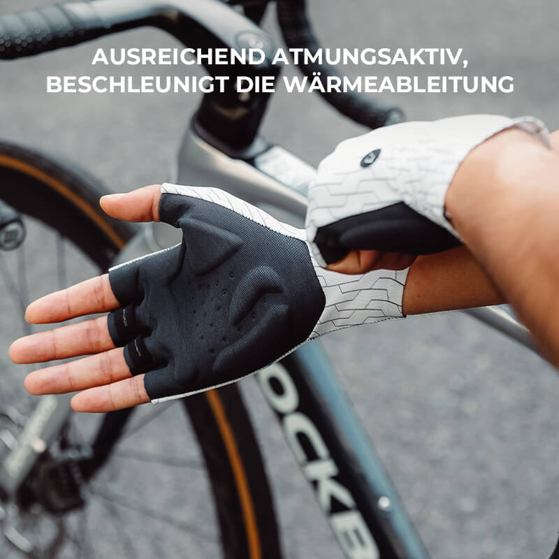 Halbfinger Fahrradhandschuhe Atmungsaktiv Stoßdämpfung Sommer S372