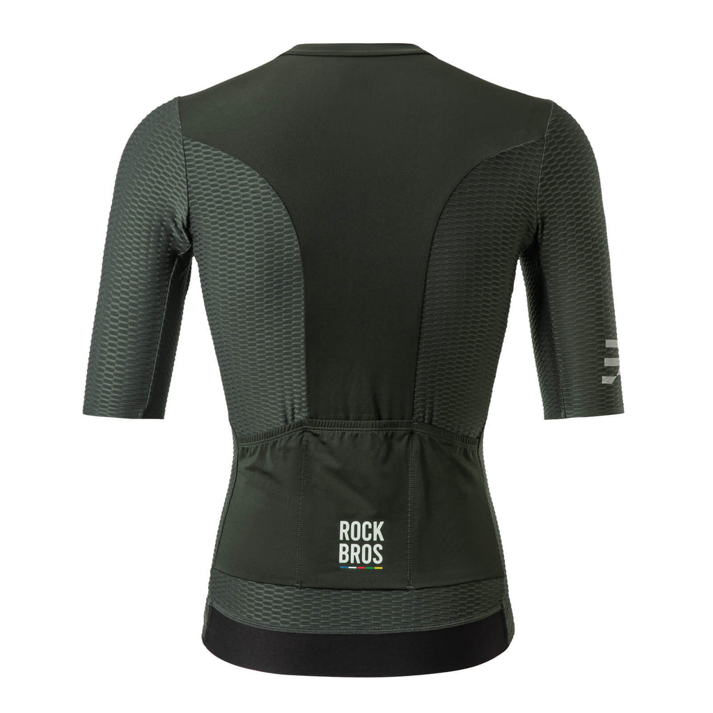 ROAD TO SKY Herren Kurzarm Radtrikot Jersey für MTB & Rennrad Grün