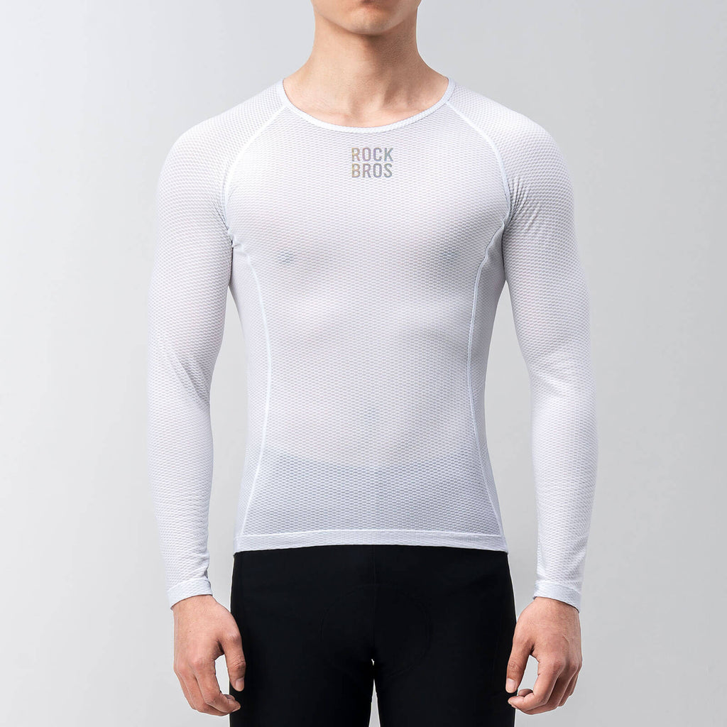ROCKBROS Herren Langarm-Radtrikot Funktionsshirt Fahrrad Jersey Schnell Trocknen