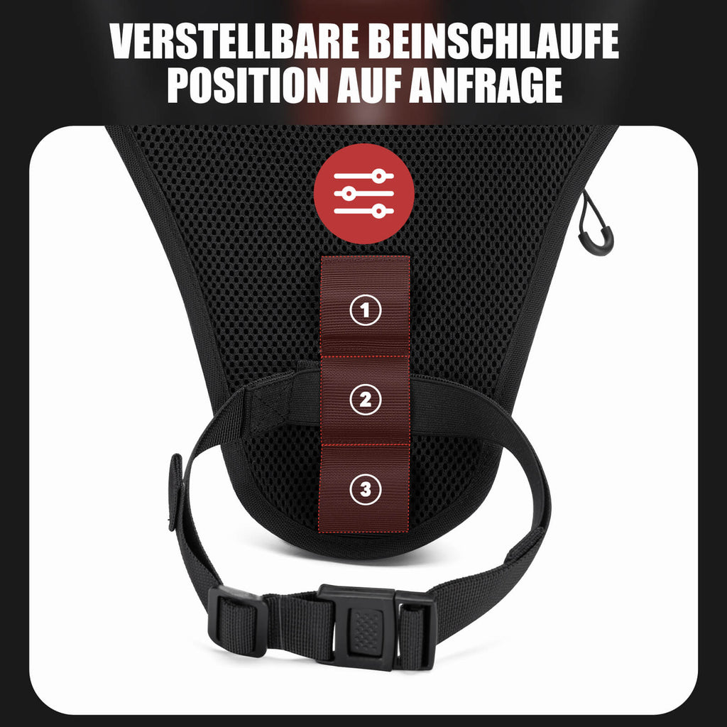 ROCKBROS Motorrad Beintasche Beinbeutel Hüfttasche mit Schultergurte