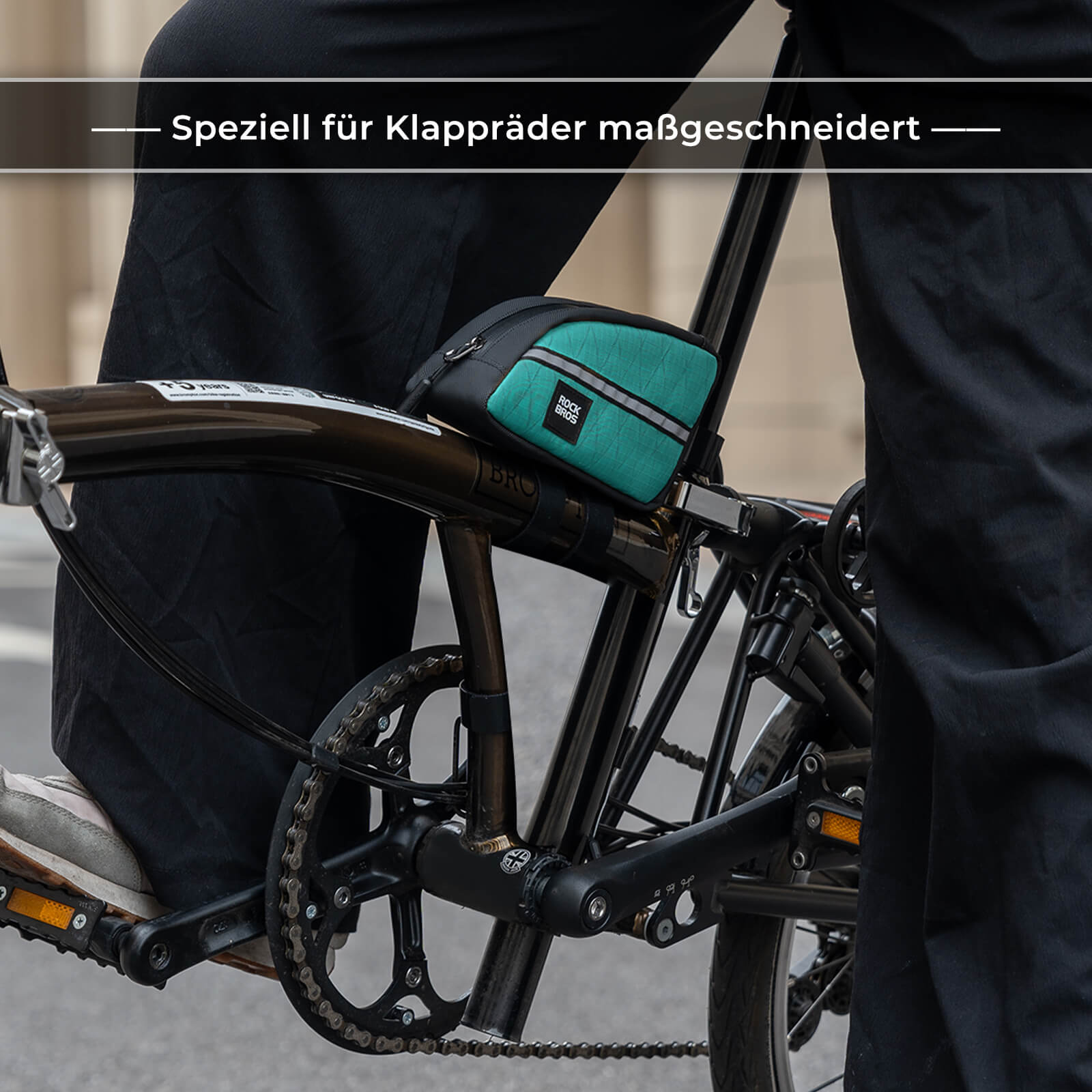 Oberrohrtasche 0,8L Leicht für Klapprad Falträder