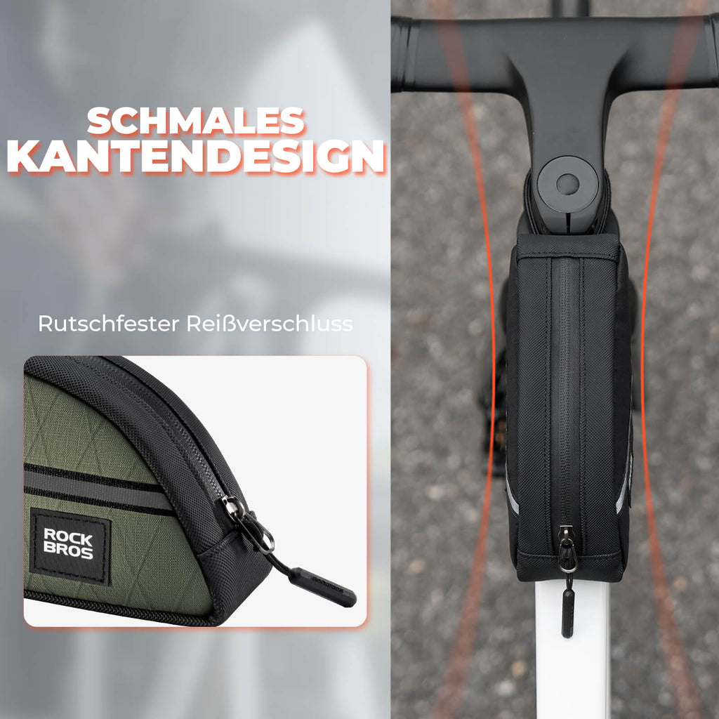 Oberrohrtasche 0,8L Leicht für Klapprad Falträder