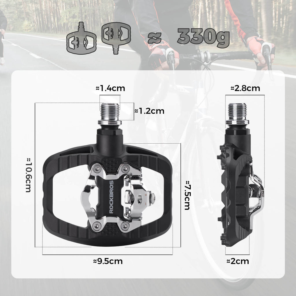 SPD-Klickpedale & Plattformpedale 2-in-1 inkl. Cleats 9/16"