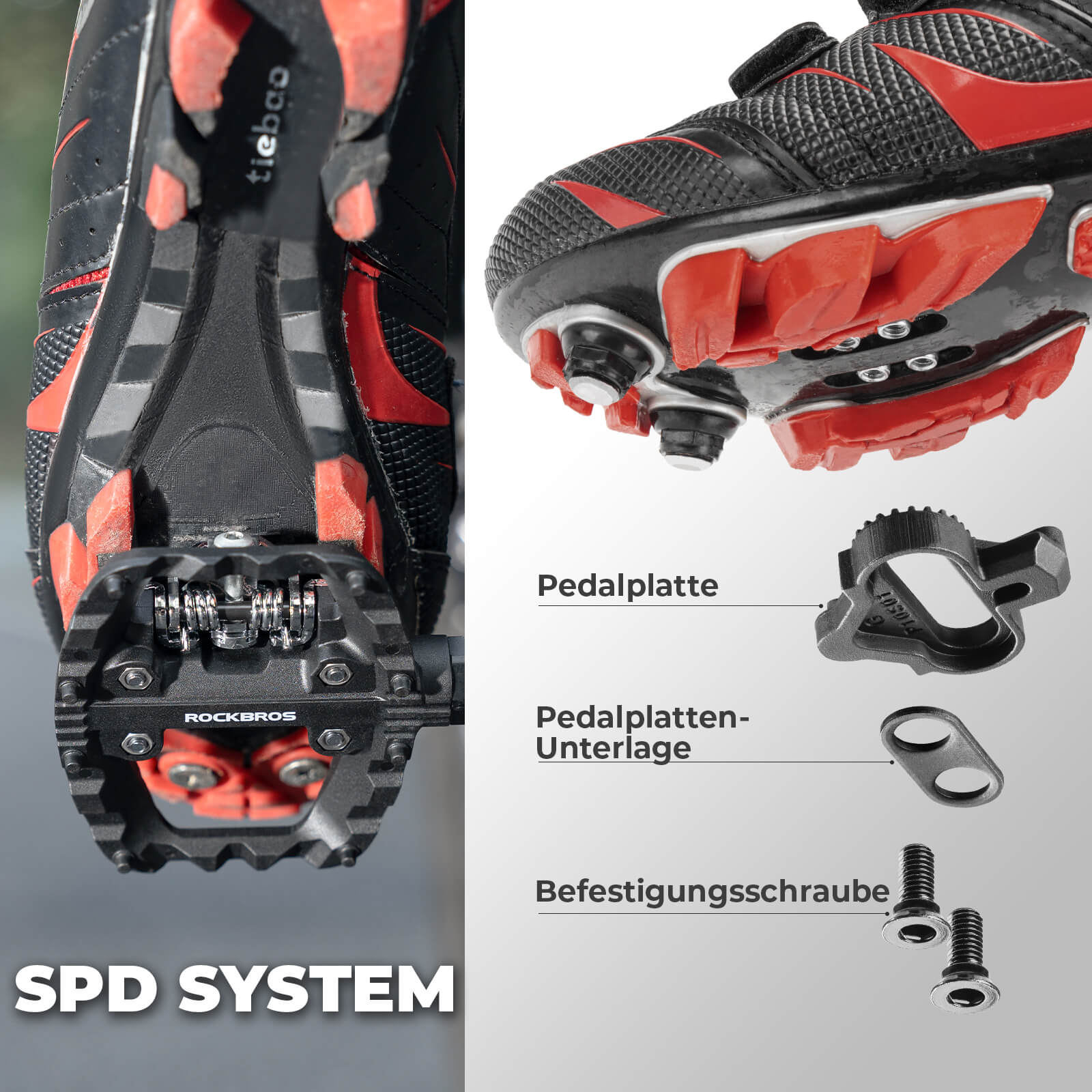 SPD-Klickpedale & Plattformpedale 2-in-1 inkl. Cleats 9/16"