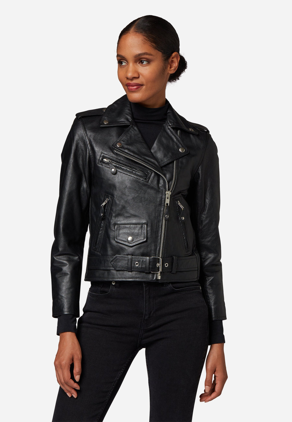 Rockabilly Lederjacke Brando Girl