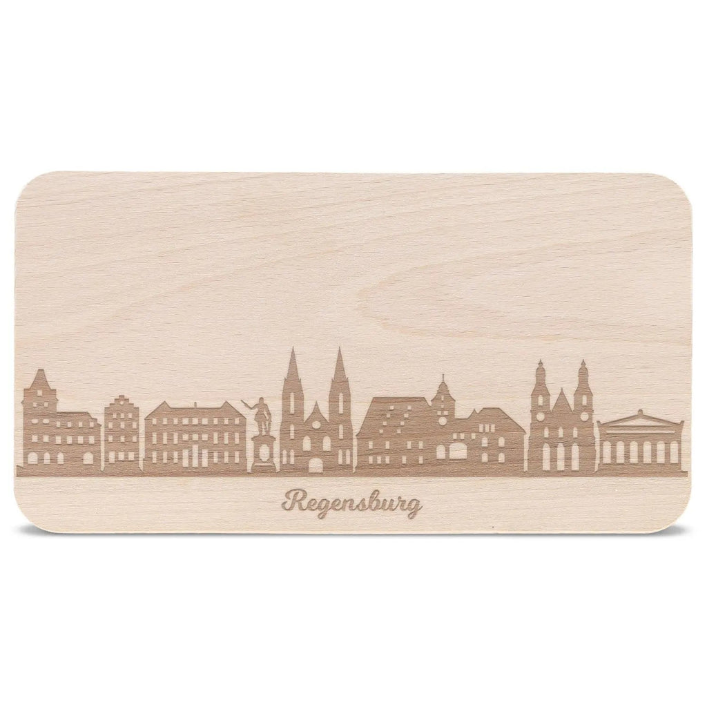 Frühstücksbrettchen Skyline Regensburg