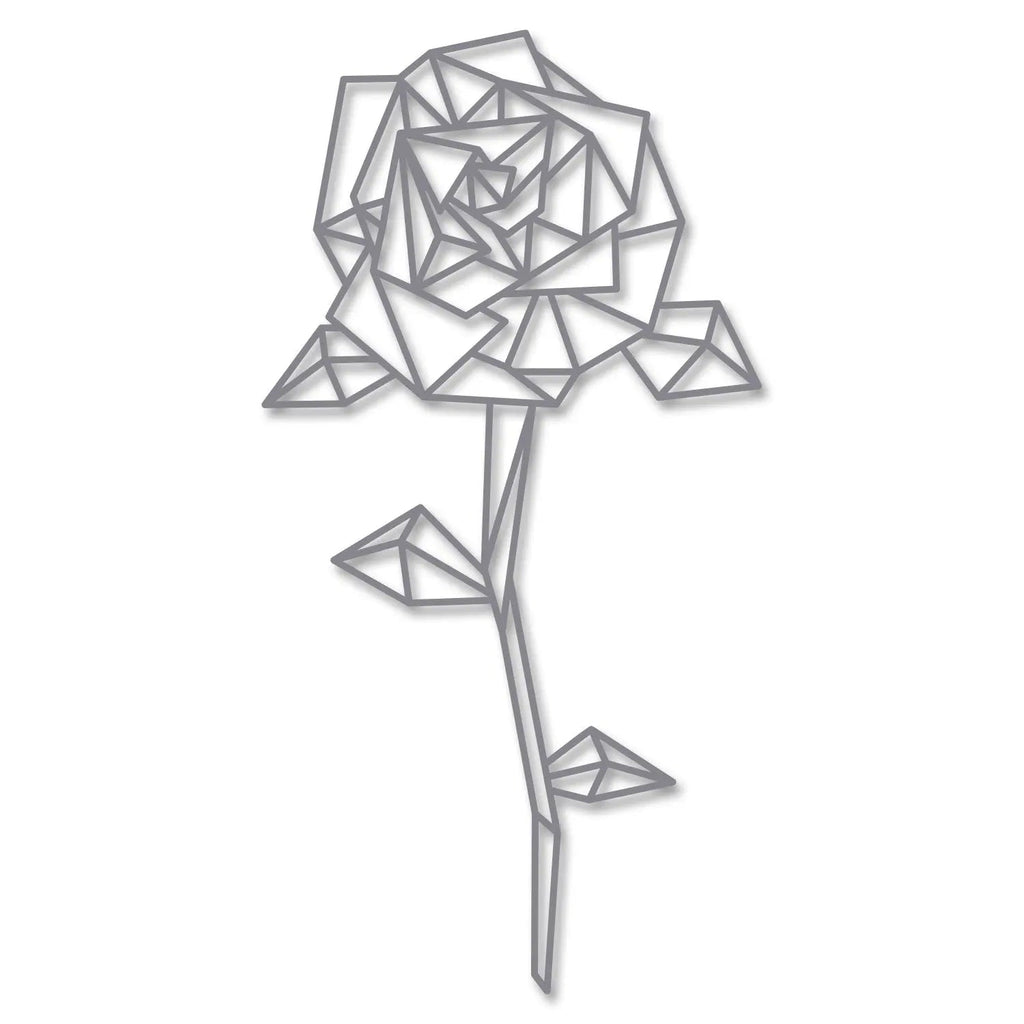Origami Rose aus Holz -