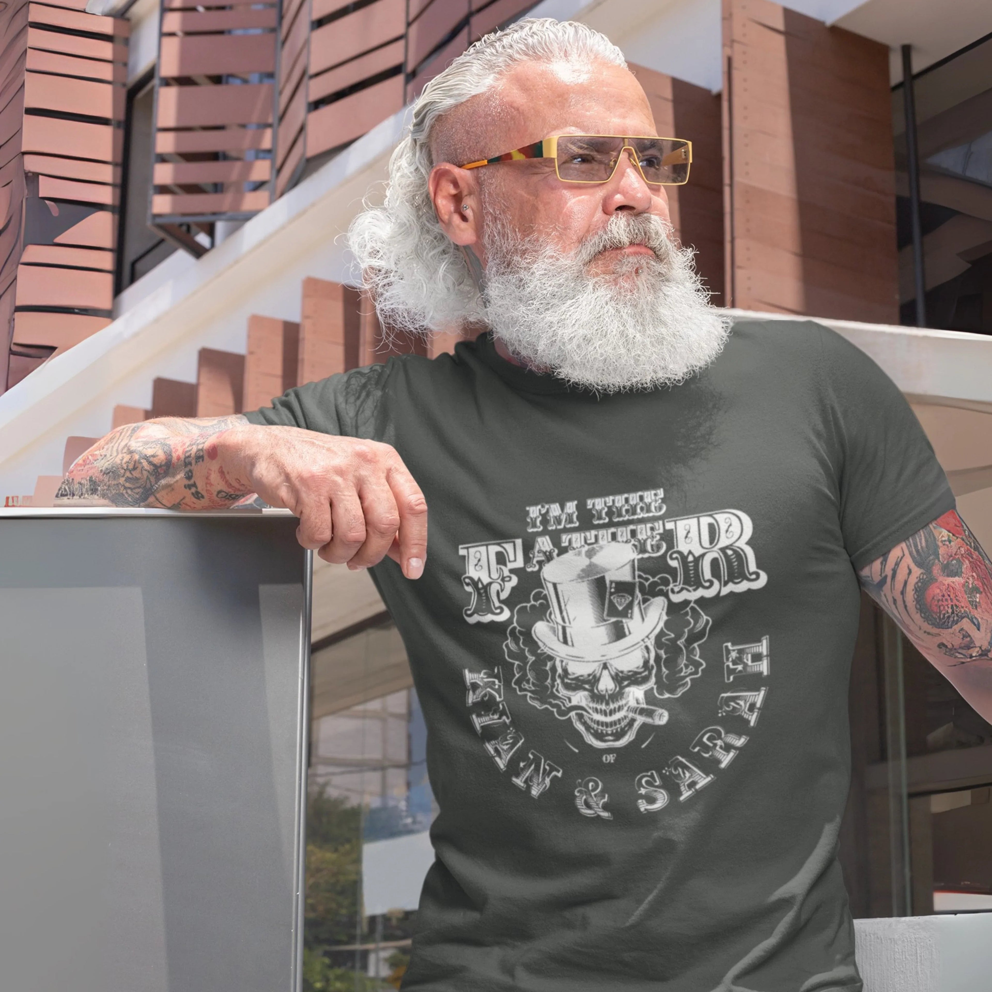 PAPA T-Shirt SKULL personalisiert