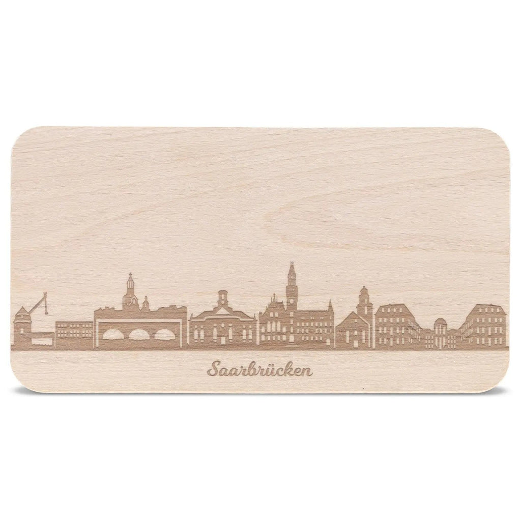 Frühstücksbrettchen Skyline Saarbrücken