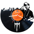 Wanduhr aus Vinyl Marylin Manson