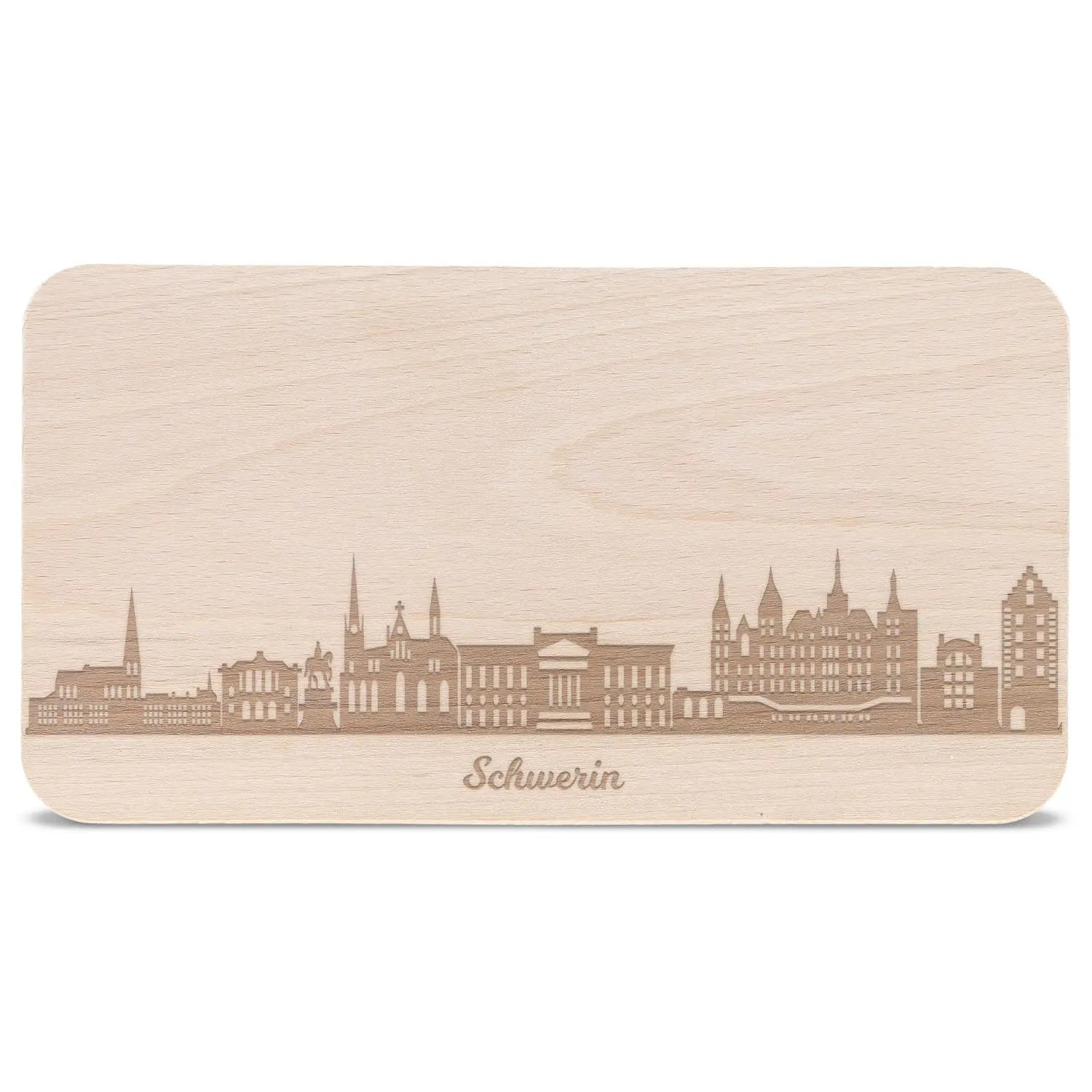 Frühstücksbrettchen Skyline Schwerin