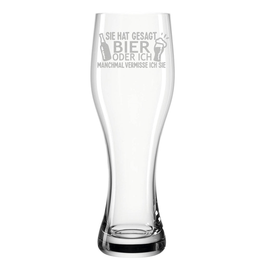 Leonardo Weizenglas "Sie hat gesagt Bier oder ich"
