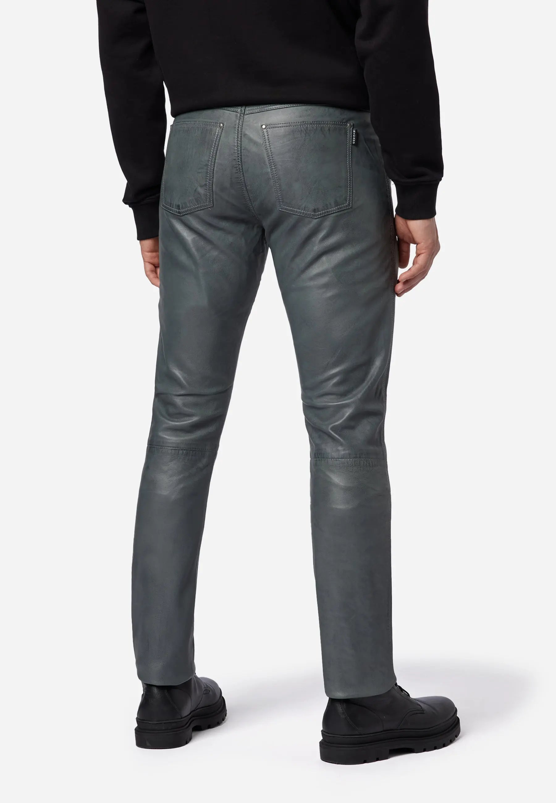 Slim Fit Herren Lederhose Bono