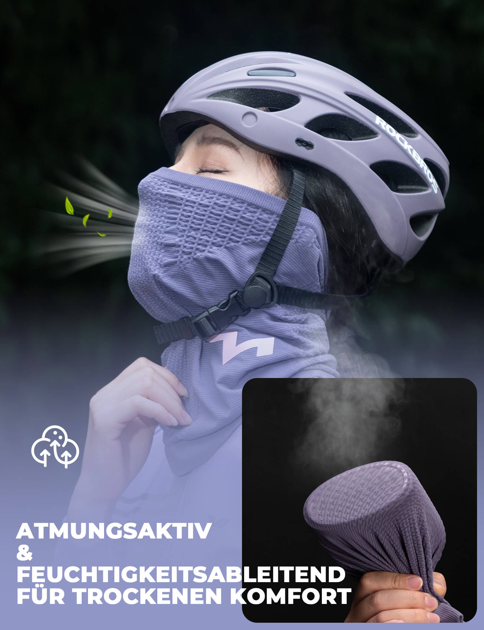 TVI Damen Winter Halbe Sturmhaube Warme Ski Mask Halstuch Winddichte Atmungsaktive