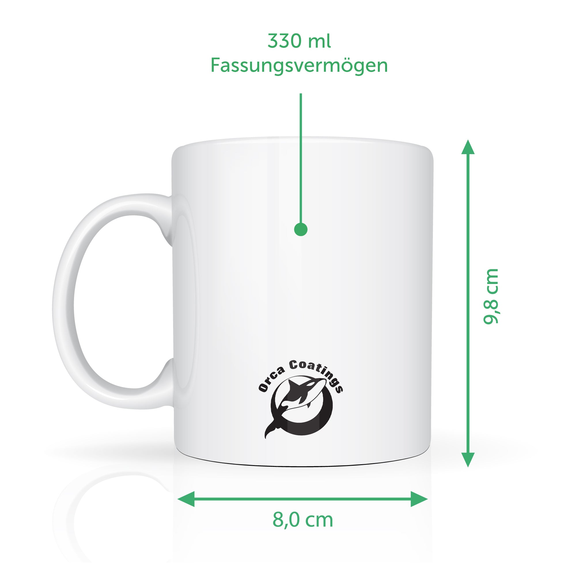 Bedruckte Tasse mit Spruch Konfetti im Herzen