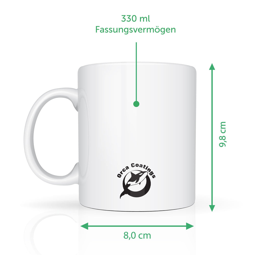 Bedruckte Tasse mit Spruch Große Herzen wie Deins