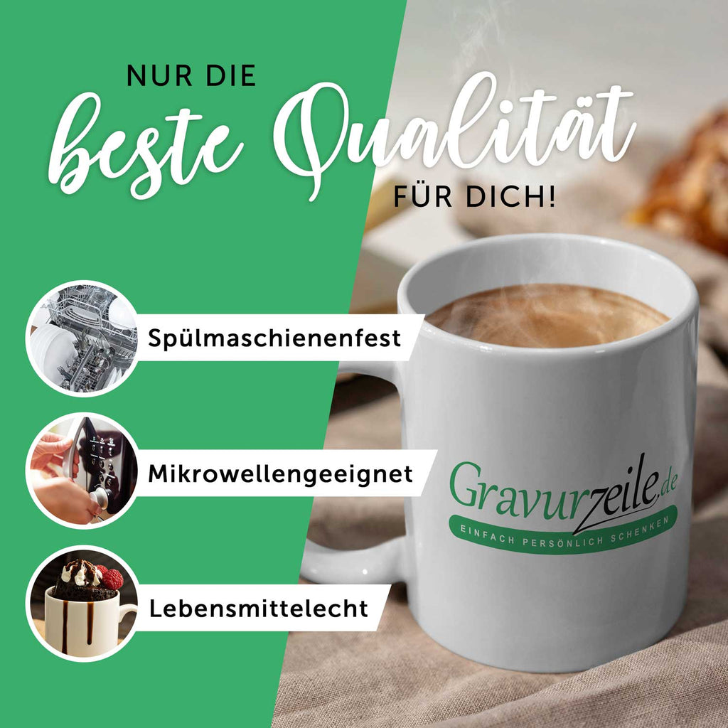 Bedruckte Tasse mit Weihnachtsmotiv - Weihnachtskranz