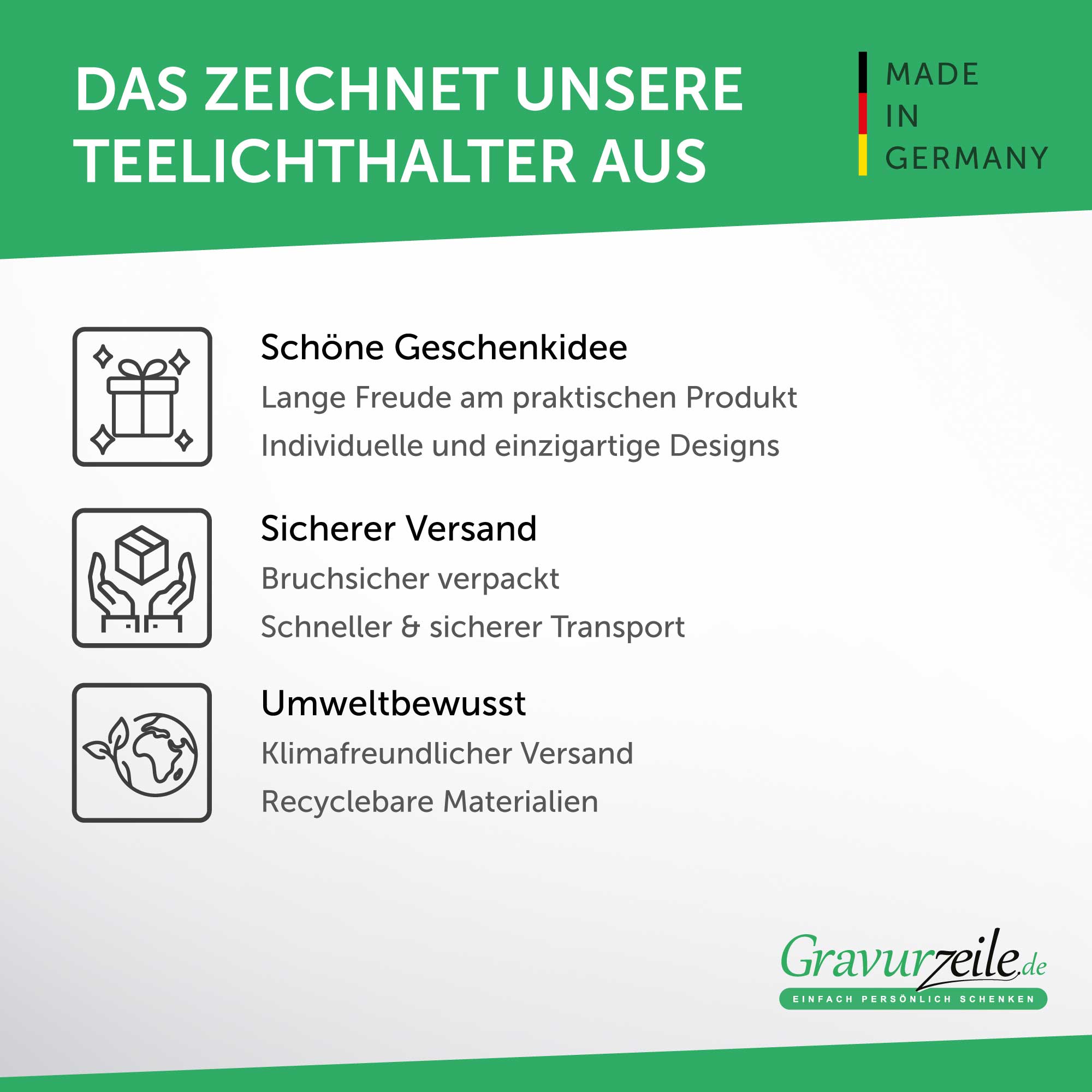 Teelichthalter mit Gravur aus Holz für Mama - Einen Engel ohne Flügel... - Persönliches Geschenk für