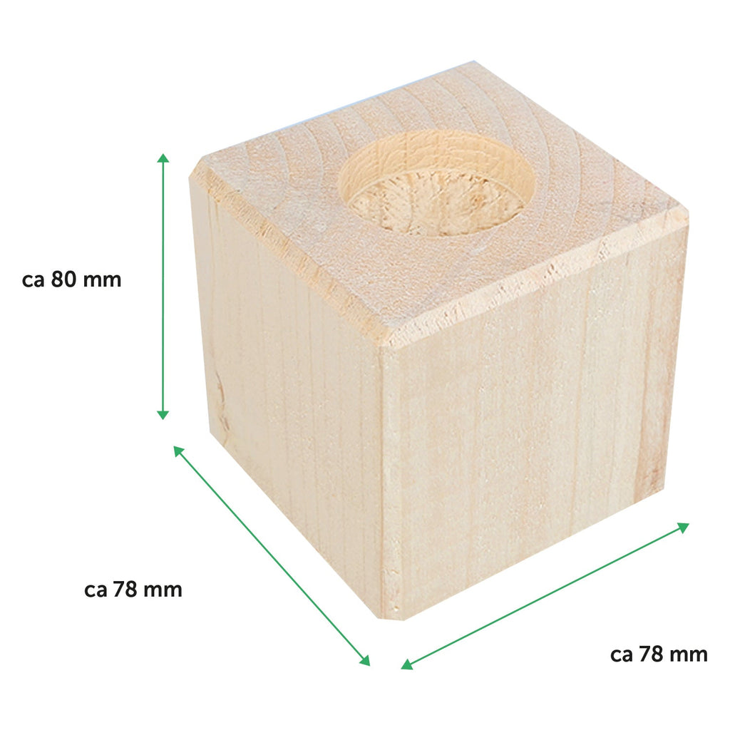 Teelichthalter mit Gravur aus Holz für Mama - Mamas sind wie Kerzen - Persönliches Geschenk für