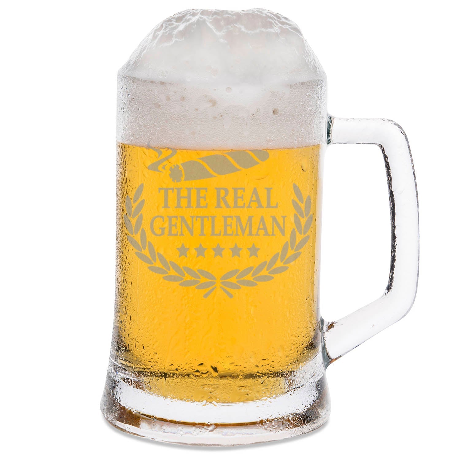 Montana Bierkrug mit Gravur "The real gentleman"
