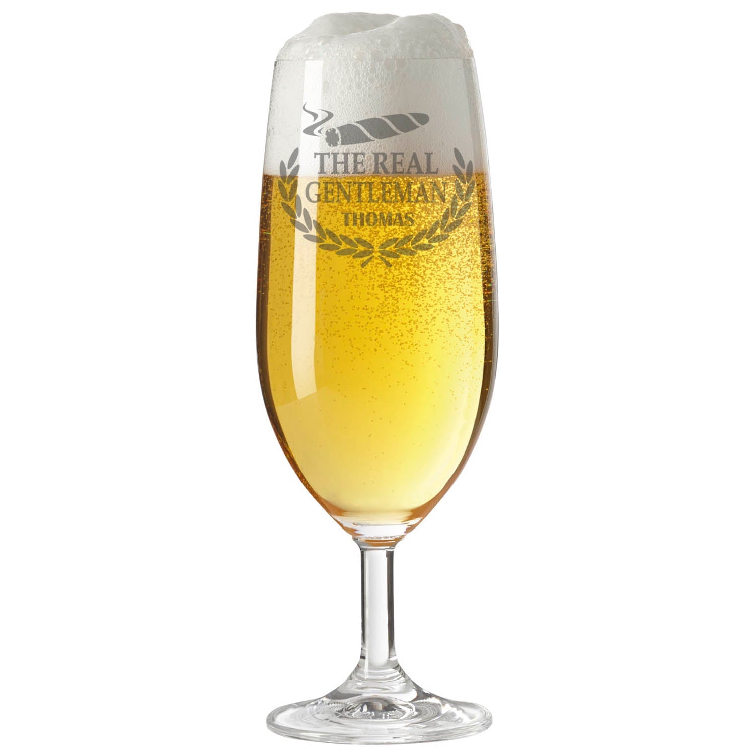 Leonardo Bierglas mit Gravur "The real gentleman" mit Namen