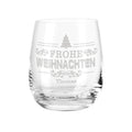 Teelicht mit Gravur - Weihnachtsdeko - Frohe Weihnachten Vintage V2 - Personalisiert mit Name