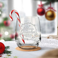 Teelicht mit Gravur - Weihnachtsdeko - Merry Christmas Round Ornament - Personalisiert mit Name