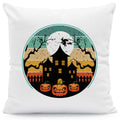 Bedrucktes Kissen mit Motiv Halloween Haus