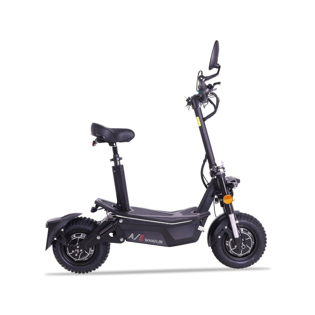 WANDLER A/E Schwarz – Allrad Elektroroller 45 km/h mit Straßenzulassung