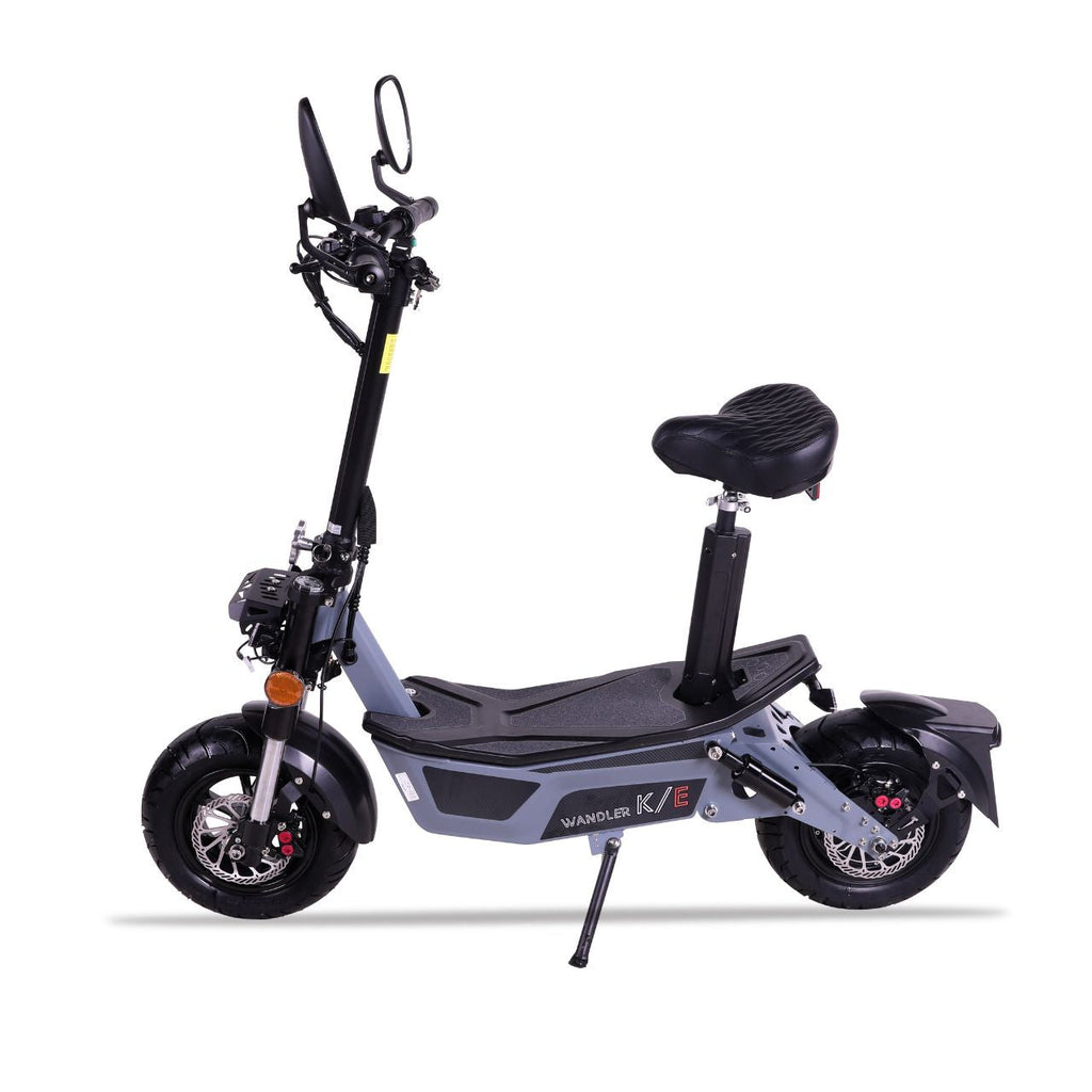 WANDLER L/E Grau – 20 km/h Elektroroller mit Sitz